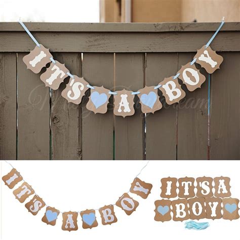 IT'S A BOY Vintage Banner