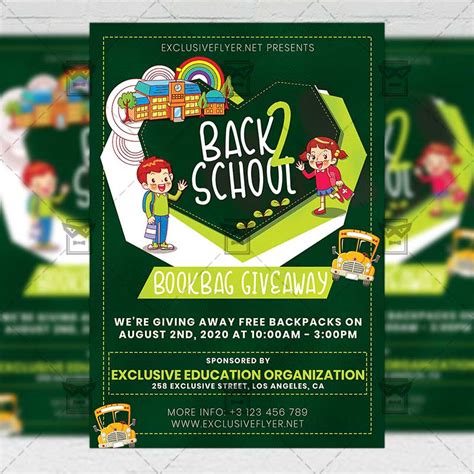 Download Back to School - Flyer PSD Template | ExclusiveFlyer