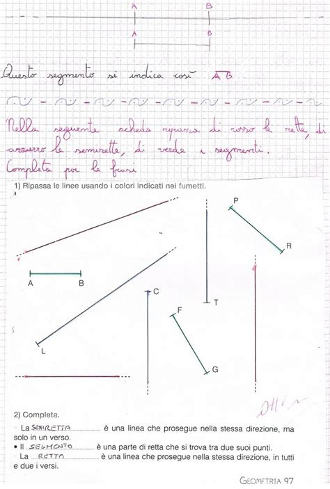 Semirette Retta Segmento Lezioni Di Geometria Matematica