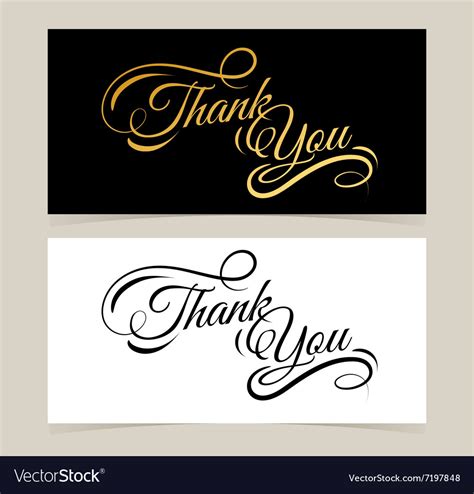 Thank you card Royalty Free Vector Image - VectorStock