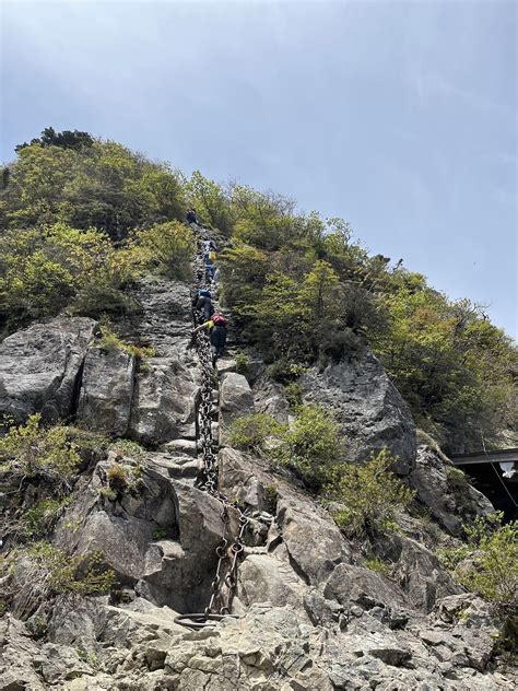 石鎚山 地球に抱きつきながら ニノ鎖😭三ノ鎖😭 しふどん さんの石鎚山・堂ヶ森・二ノ森の活動データ Yamap ヤマップ