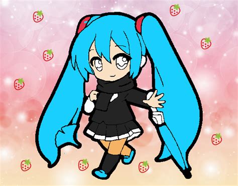 Desenho De Hatsune Miku Pintado E Colorido Por Usu Rio N O Registrado O