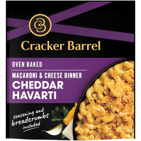 Cracker Barrel Cheddar Havarti Oven Baked Macaroni Cheese Dinner 12