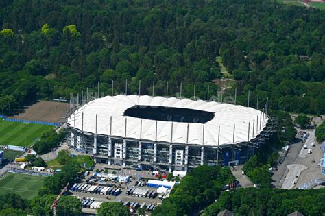 Hamburg Aus Der Vogelperspektive Volksparkstadion Arena Des