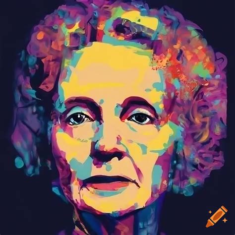 Marie Curie Portrait In Pop Art Style On Craiyon