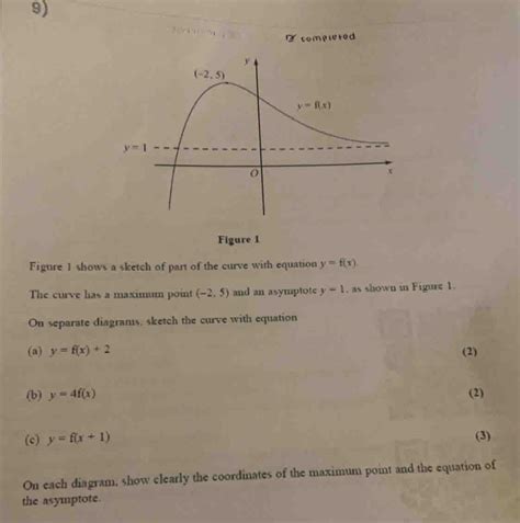 Solved 9 Compiered Figure 1 Figure 1 Shows A Sketch Of Part Of The