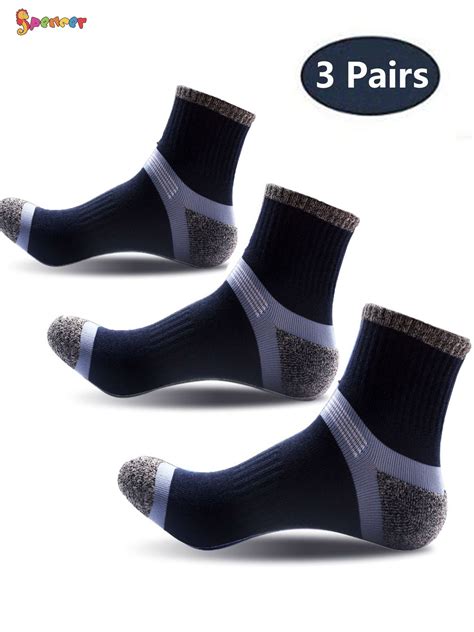 Spencer 3 Pairs Low Cut Compression Running Socks For Men Sport Compression Ankle Socks For For