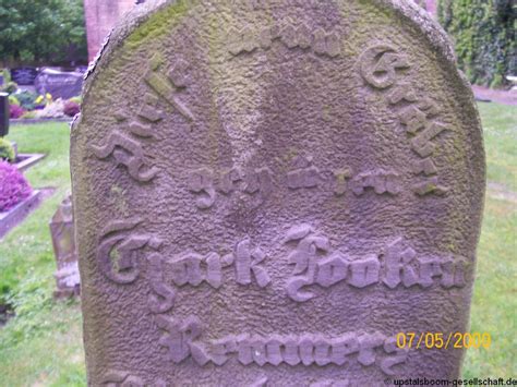 Grab Von Tjark Fooken Remmers Friedhof Ochtersum Alter Friedhof