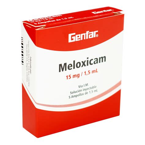 Meloxicam Mg Ampolla Caja X Unid Boticas Maxfarma