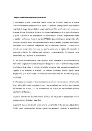 Diseño de miembros sometidos a carga axial PDF