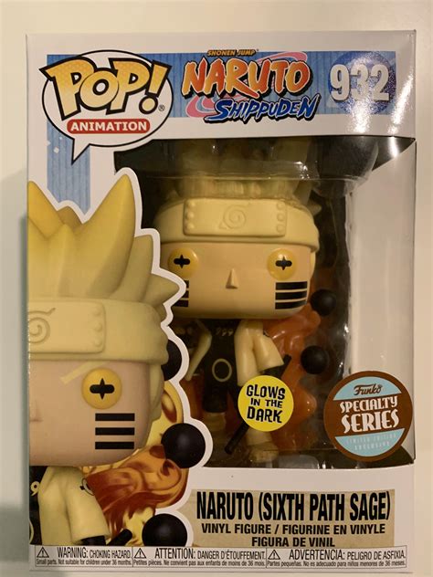Funko Pop Naruto Six Path Gitd Glow 932 Hobbies And Toys Toys And Games