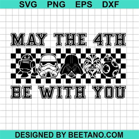 Star Wars May The Th Be With You Svg Star Wars Day Svg Darth Vader