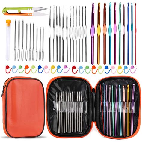 Amazon IMZAY 54 Pcs Crochet Needles Set Crochet Hooks Kit With