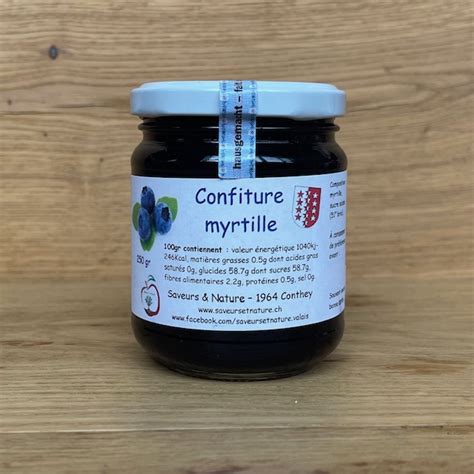 Confiture De Myrtille Cave La Vignolle