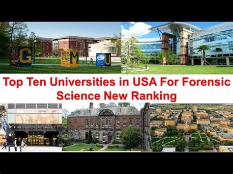 Top Ten Universities In USA For Forensic Science New Ranking 2021 YouTube