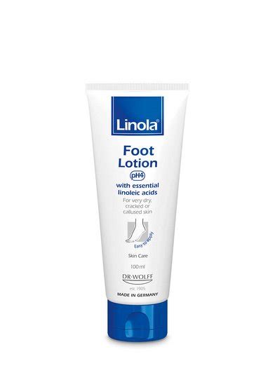 Linola Foot Lotion Helps To Regenerate Dry Cracked Calloused Feet