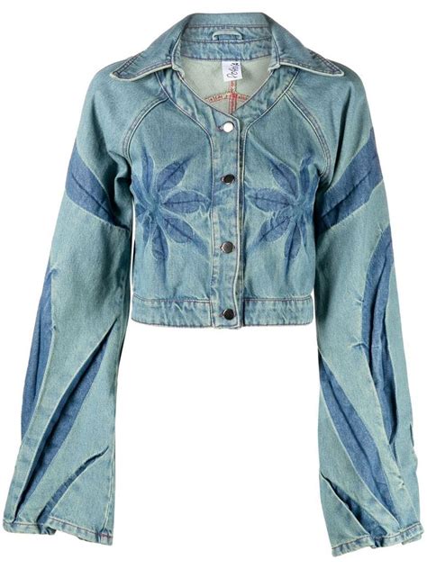 Masha Popova Multi Panel Denim Jacket Farfetch Denim Design Denim