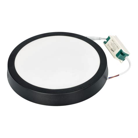 Downlight Led W K Redondo Empotrar Marco Negro