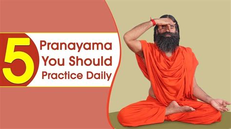 5 Pranayama You Should Practice Daily Swami Ramdev Youtube