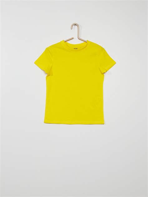 Tee Shirt Uni Jaune Kiabi