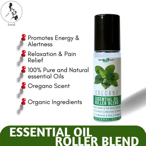 Premium Essential Oil Roller Blend Organic Oregano Scents Soothe Sore Throat And Enhance