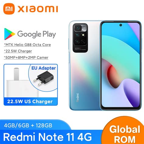 Global Rom Xiaomi Redmi Note 11 4g Smartphone 4gb 6gb 128gb 50mp Triple