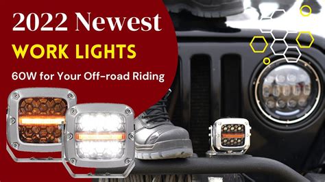 2022 Newest 60w Super Bright Driving Lights For Off Road Installation