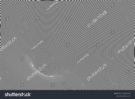 Black White Stripes Tunnel Optical Illusion Stock Vector (Royalty Free) 2202961509 | Shutterstock