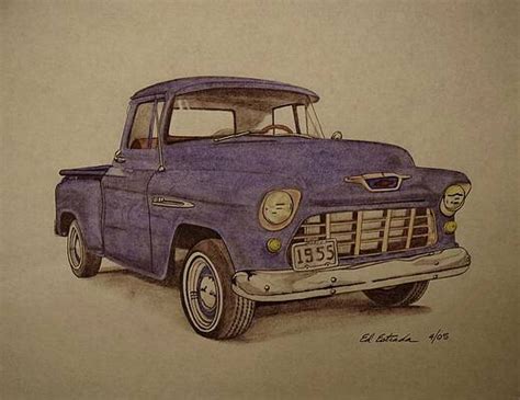 Old Chevy Truck Pencil Drawings