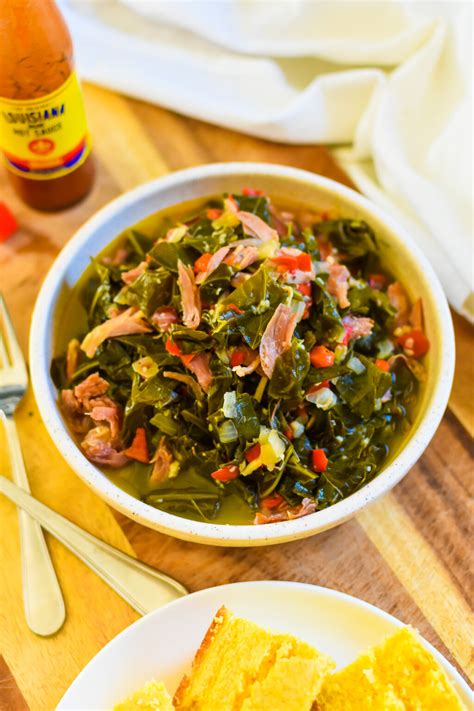 Soul Food Collard Greens with Smoked Turkey - Dash of Jazz