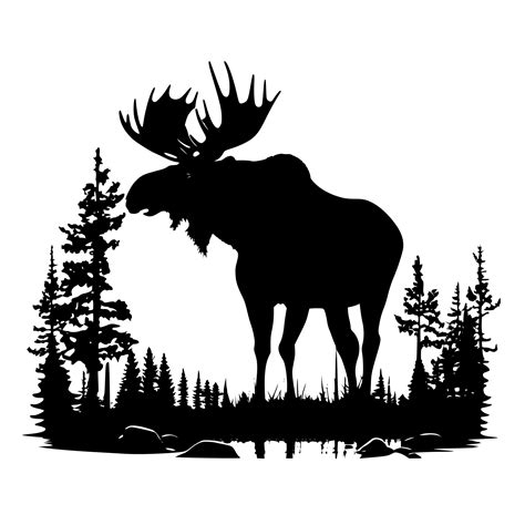 Beautiful Moose Svg File For Cricut Silhouette Laser Machines