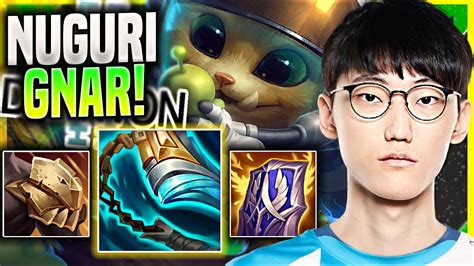 Nuguri Is So Clean With Gnar Fpx Nuguri Plays Gnar Top Vs Yone