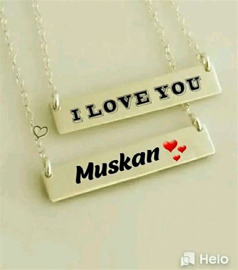 Love Muskan Name Wallpaper