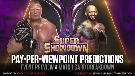 WWE SUPER SHOWDOWN 2020 PPV Predictions Event Match Card Rundown