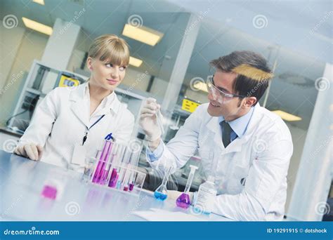 Science People In Bright Lab Stock Image Image Of Pharmacy Coat