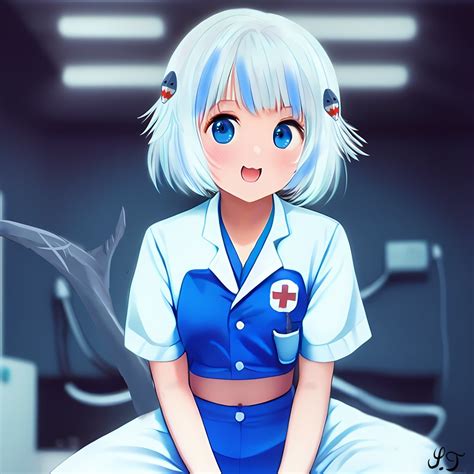 Safebooru 1girl Ai Generated Artist Name Blue Eyes Blue Hair Commentary English Commentary