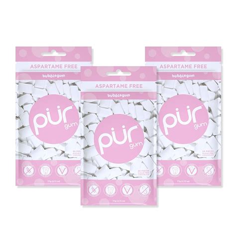 Pur Gum Sugar Free Chewing Gum 100 Xylitol Vegan Aspartame Free Gluten