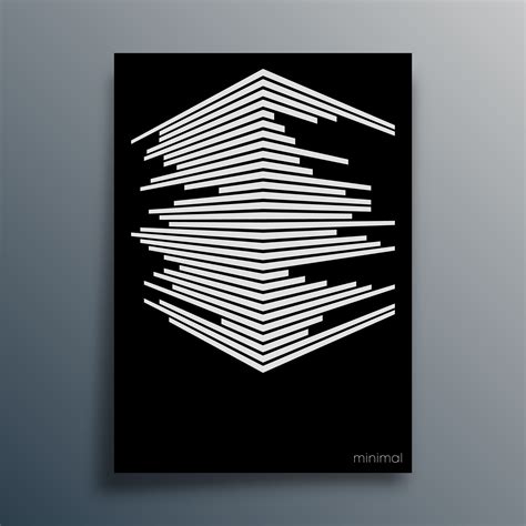 Abstract geometric typography with perspective lines 1401950 Vector Art at Vecteezy