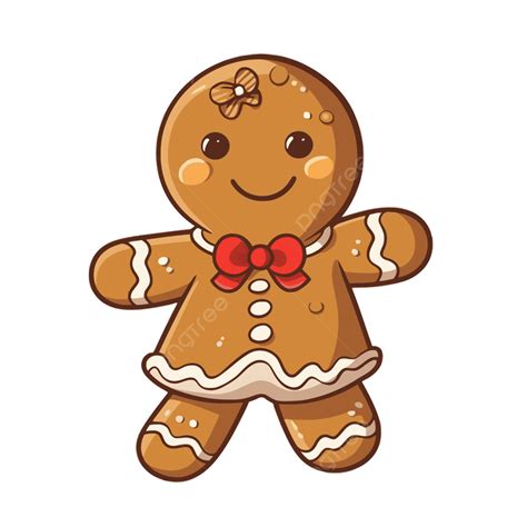 Cute Gingerbread Man Clipart