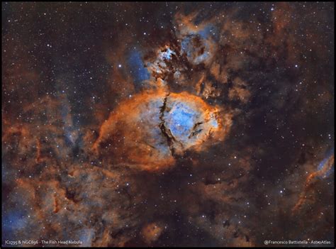 IC1795 NGC896 The Head Fish Nebula Hubble Palette Apod GrAG