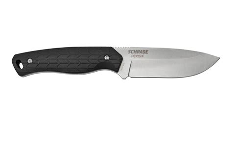 Schrade Exertion Drop Point Knife 1159309 Zwart Vaststaand Mes