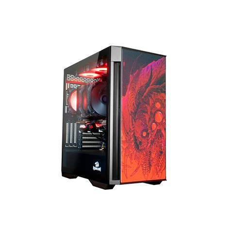 Gabinete Gamer Redragon Infernal Dragon Strafe Mid Tower Lateral Vidro