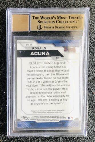 Search Collect On Twitter Ronald Acuna Jr 2017 Bowman Chrome