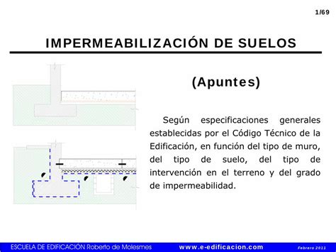 PDF IMPERMEABILIZACIÓN DE SUELOS Apuntes ESCUELA DE EDIFICACIÓN