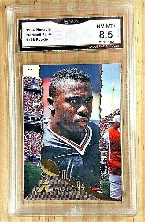 1994 PINNACLE MARSHALL FAULK ROOKIE CARD 198 GMA 8 5 NM MT RAMS COLTS