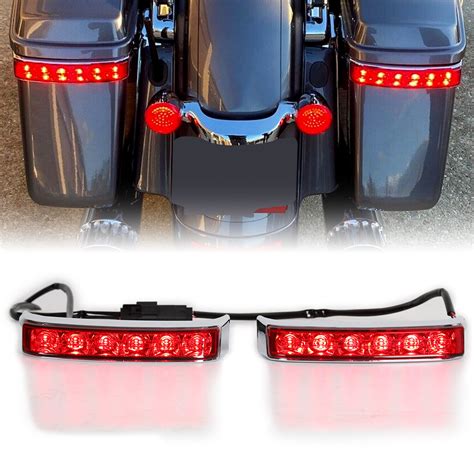 For 14 23 Saddlebag Saddle Bags LED Run Brake Turn Lamp Light For