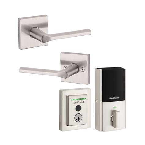 Shop Kwikset Halo Touch Fingerprint Satin Nickel Electronic Deadbolt