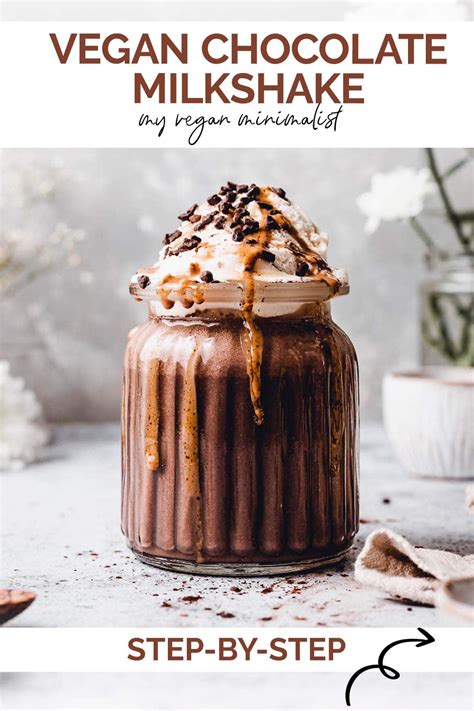 Vegan Chocolate Milkshake with Vanilla & Banana - My Vegan Minimalist