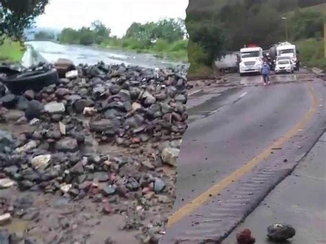 Cuidado Por Derrumbe Bloqueos Y Largas Filas En La Autopista Orizaba