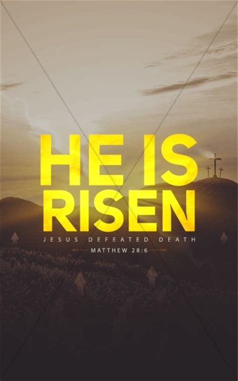 He Is Risen Christian Bulletin